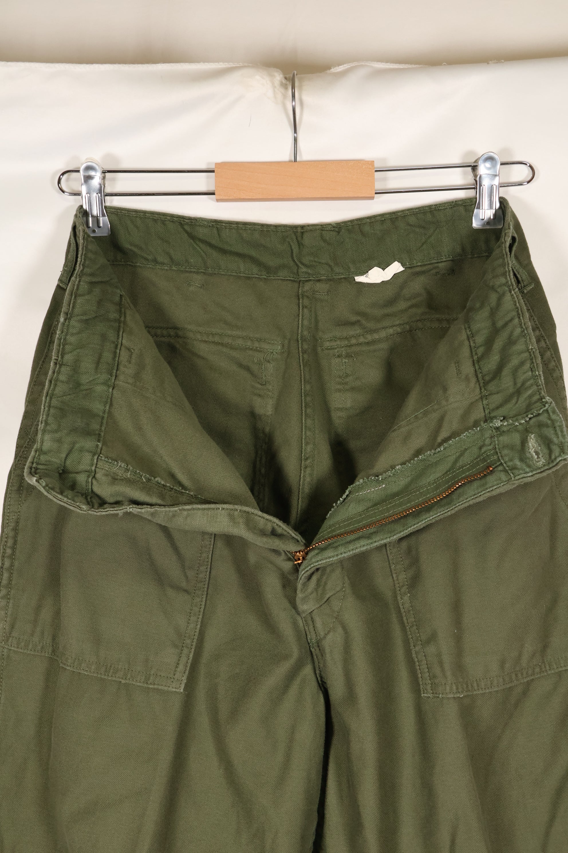 1968 Contract 32x31 US Army OG-107 Utility Pants Baker Pants Used