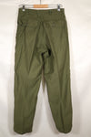 1968 Contract 32x31 US Army OG-107 Utility Pants Baker Pants Used