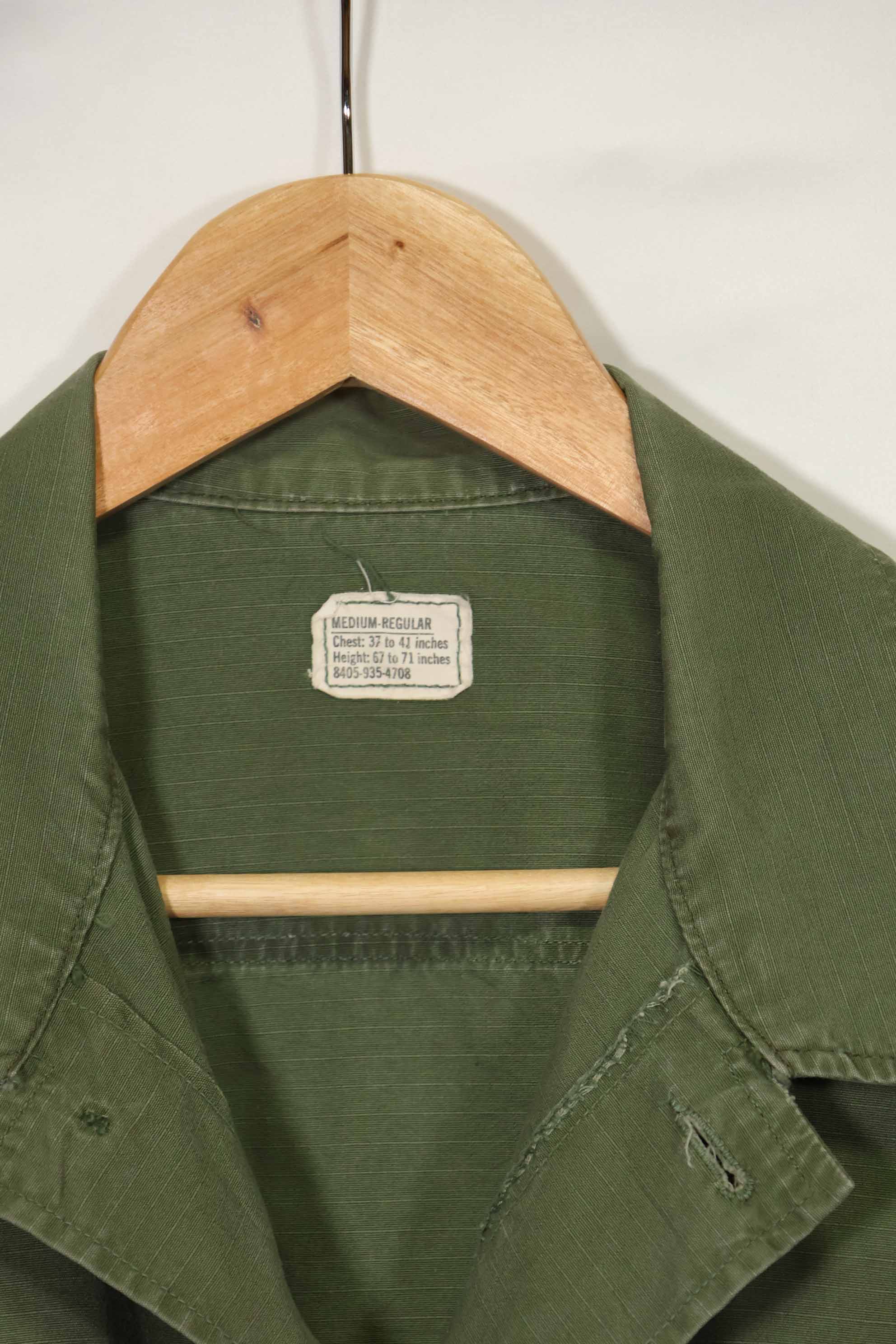 1968年契約　4th Model ジャングルファティーグ　ジャケット　M-R　中古品