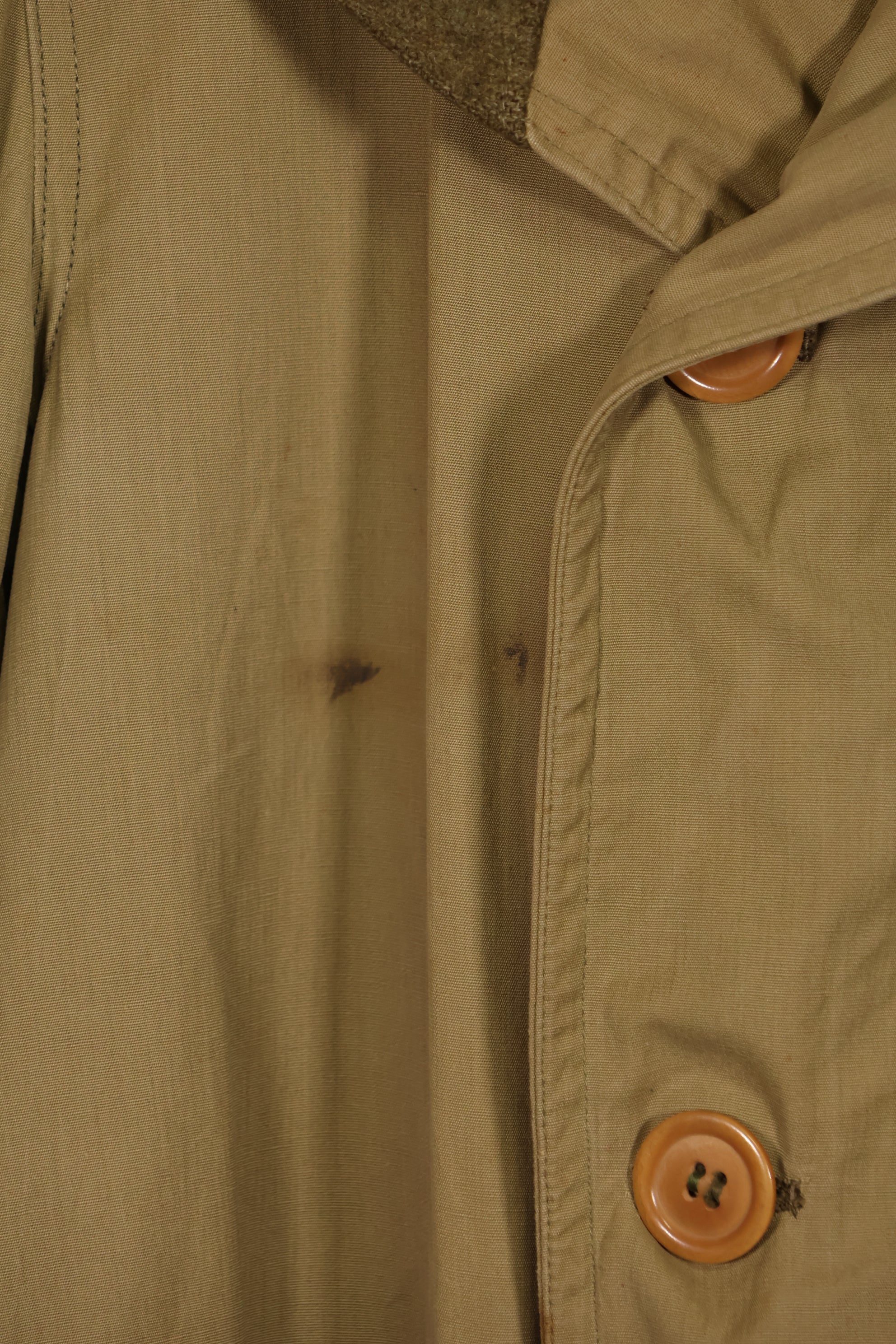 実物　1940年代　アメリカ軍　マッキーノコート　ジープコート　中古品　パッチ後付け