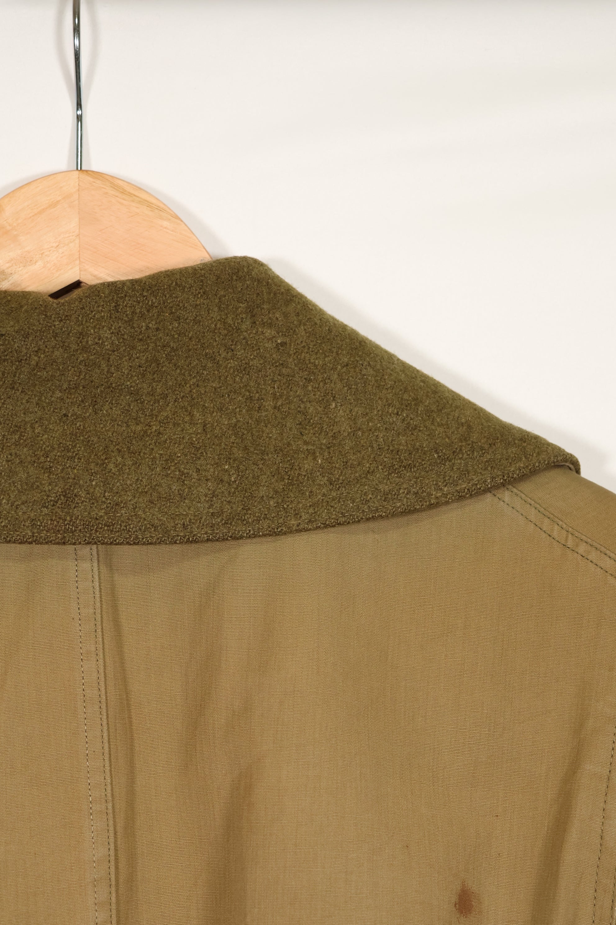 実物　1940年代　アメリカ軍　マッキーノコート　ジープコート　中古品　パッチ後付け