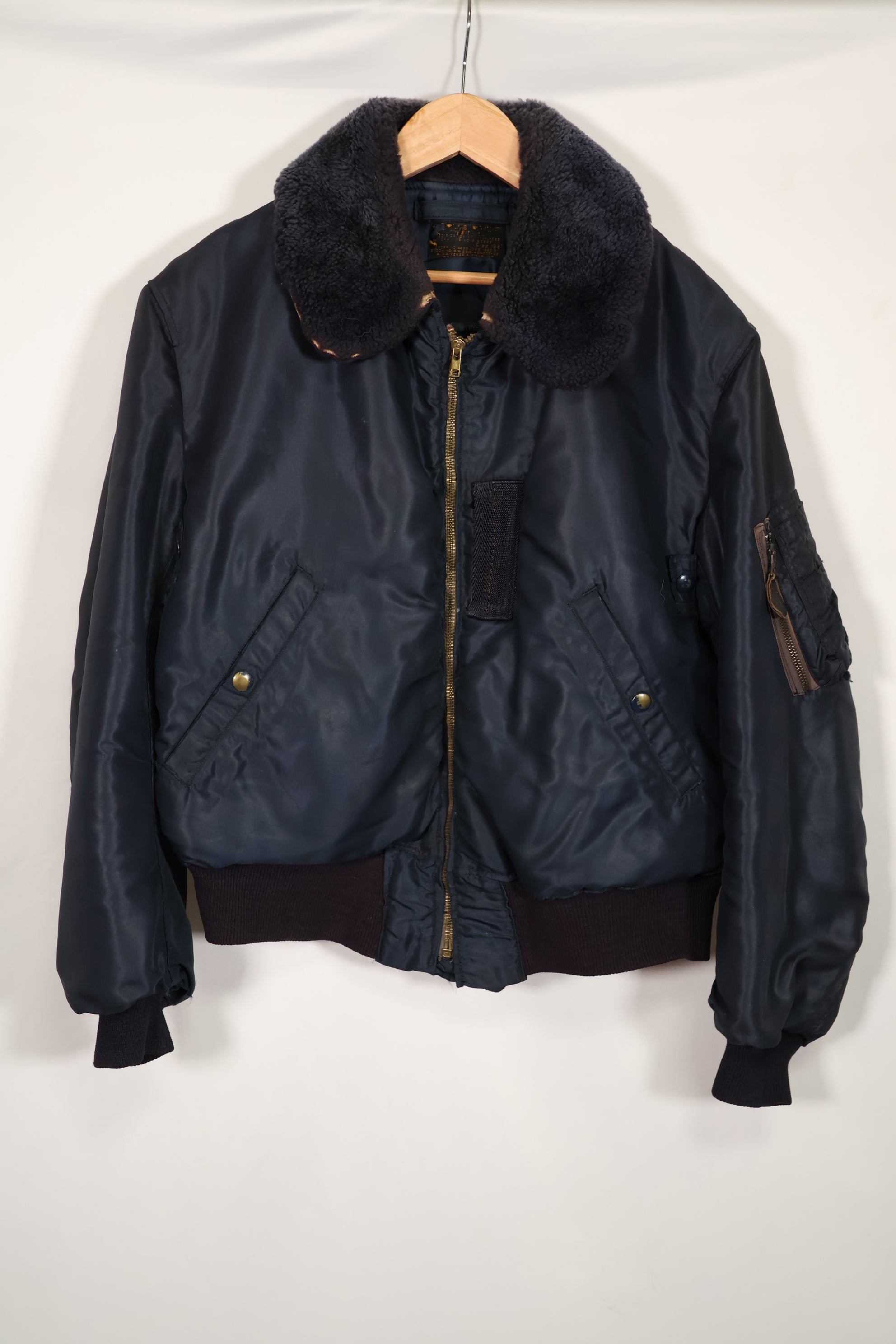 実物　1950年代　アメリカ空軍　B-15C　高高度　フライトジャケット　ジッパーレストア品　中古品