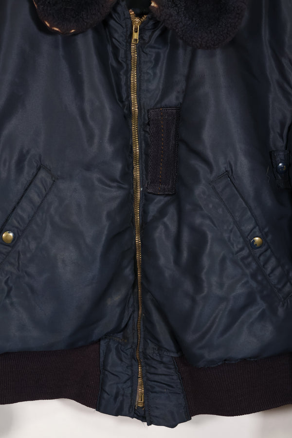 実物　1950年代　アメリカ空軍　B-15C　高高度　フライトジャケット　ジッパーレストア品　中古品