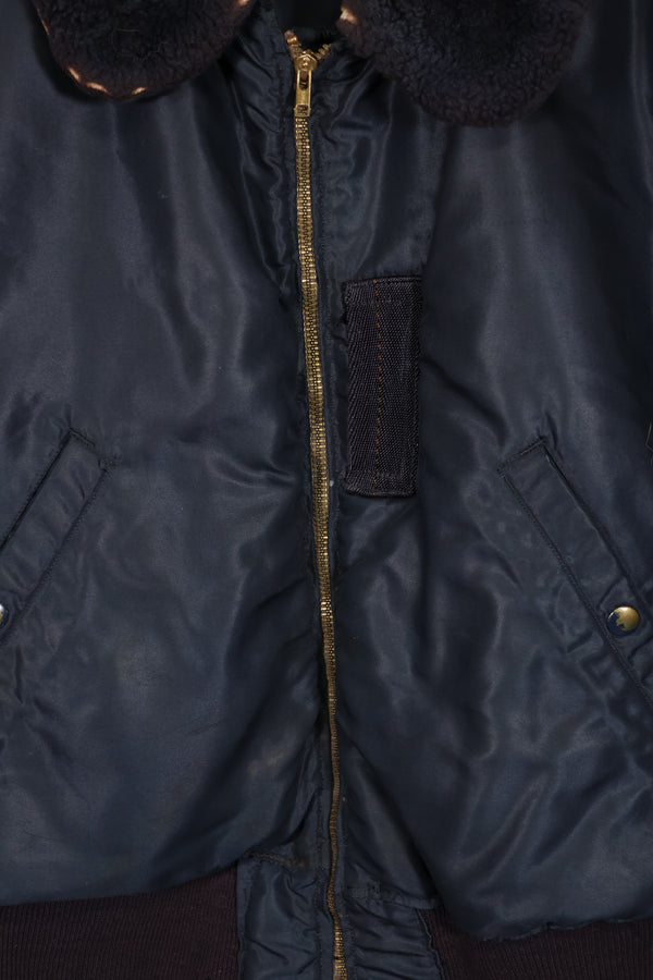 実物　1950年代　アメリカ空軍　B-15C　高高度　フライトジャケット　ジッパーレストア品　中古品