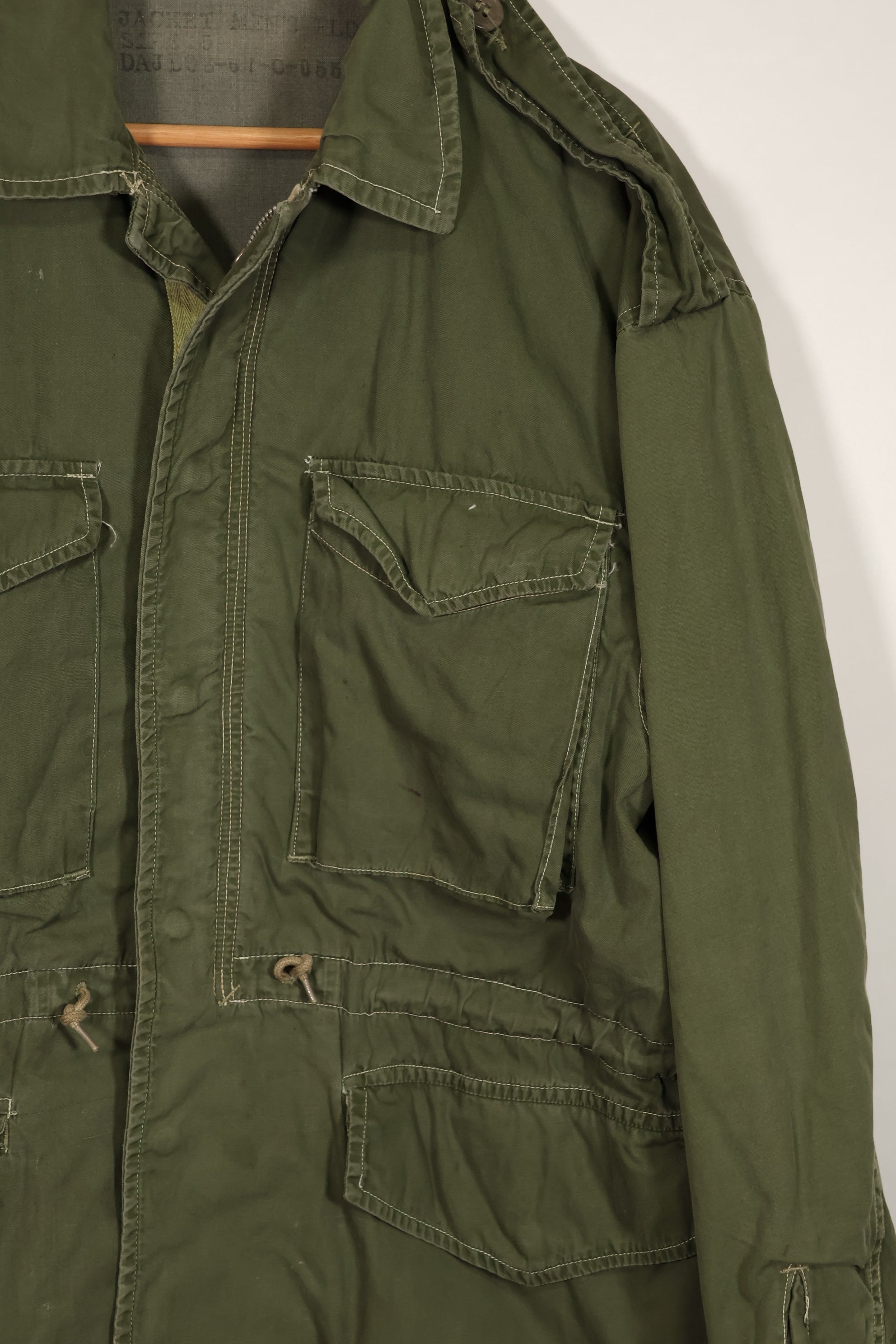 正品1964年日本制造M51 ARVN野战夹克，带HAMA拉链，二手