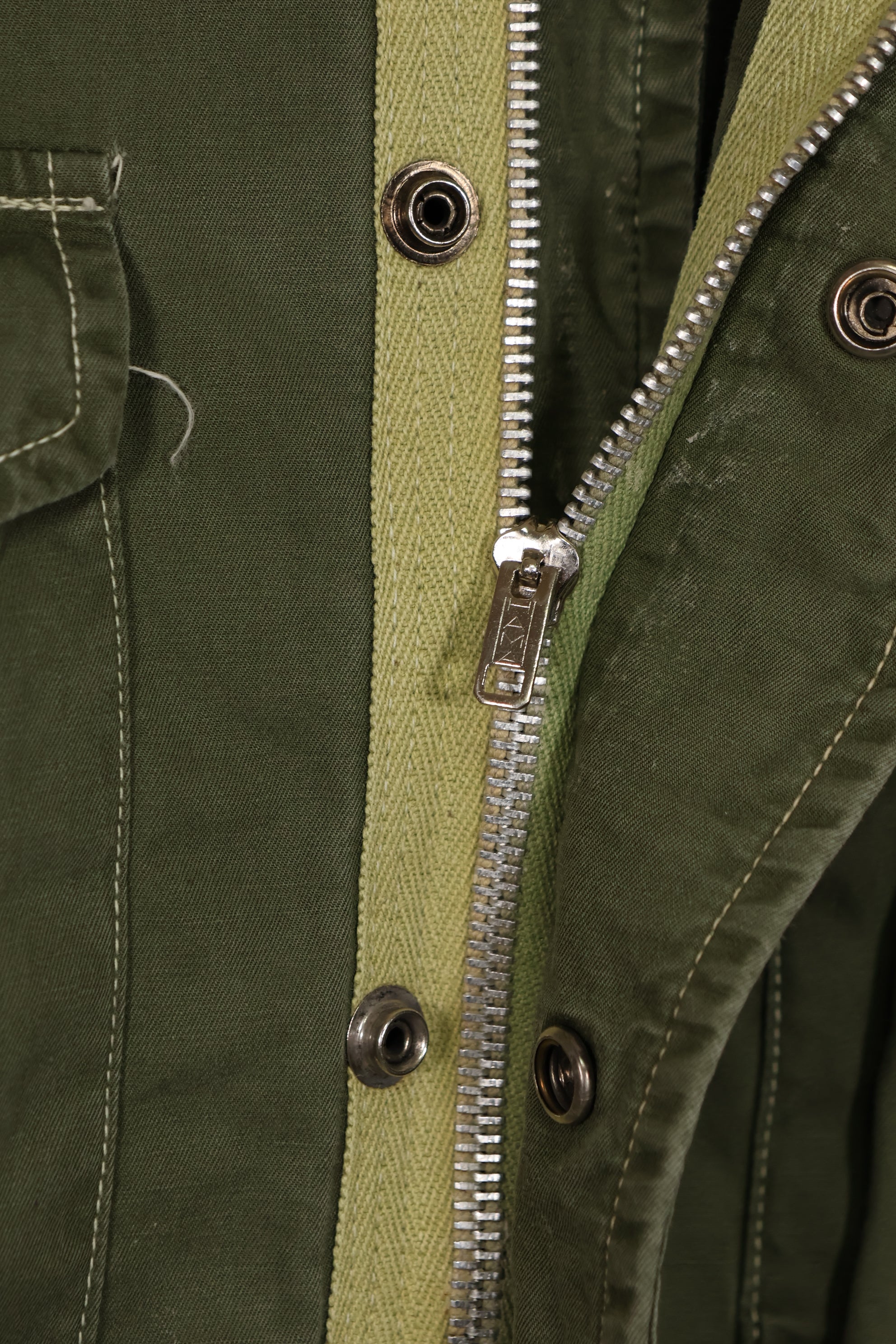 正品1964年日本制造M51 ARVN野战夹克，带HAMA拉链，二手