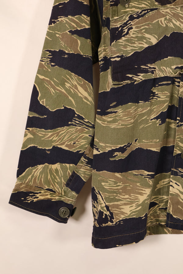 Circa 1965, Made in Japan, US-S, Okinawa Tiger Pattern, Tiger Stripe, US-cut shirt, JWD, Used