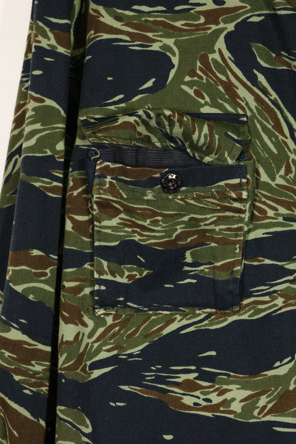 実物　1970年代　タイ製　タイタイガー　タイガーストライプパターン　ハンティングジャケット　中古品