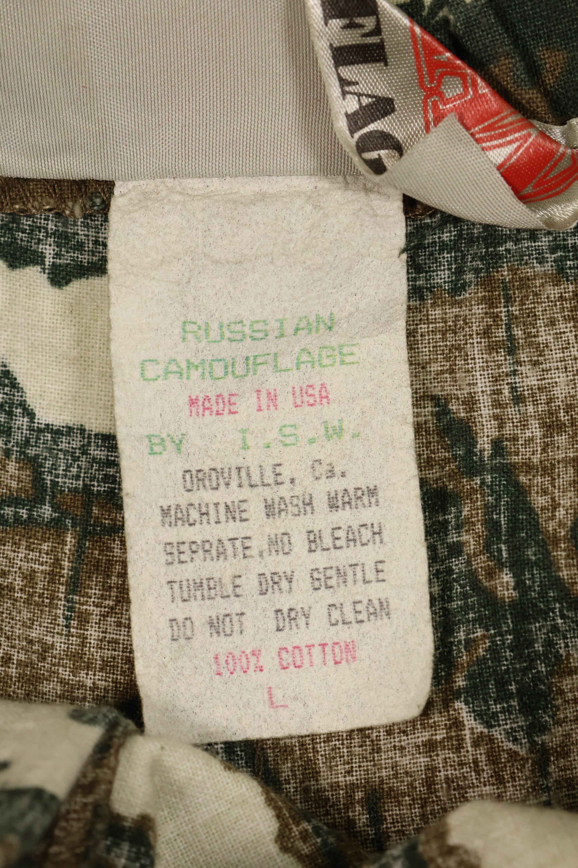 Movie Costume Rambo 3 Spetsnaz Unit Russian Camouflage Pants Costume Company Released Used