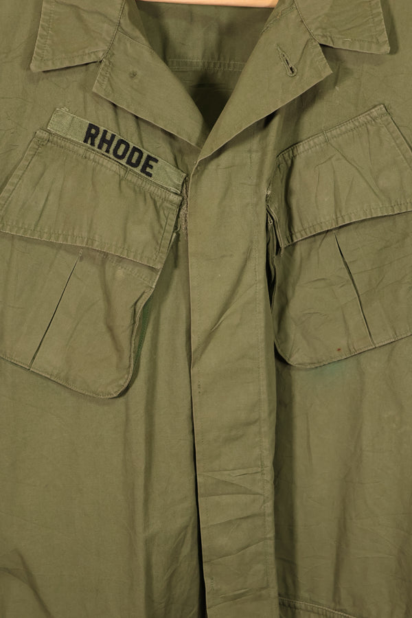 実物　1966年〜1967年頃ロット　3rd Model ジャングルファティーグ　ジャケット　L-L　中古品