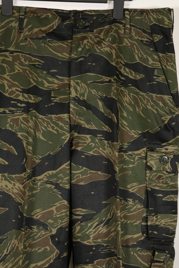 実物　デッドストック　USカット　シルバータイガーストライプ　パンツ　US-S　YKKジッパー