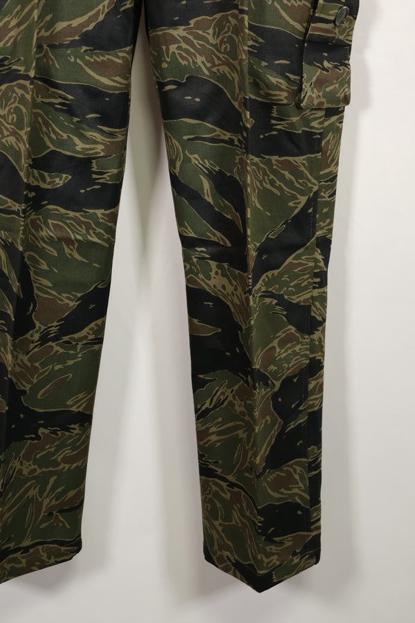 実物　デッドストック　USカット　シルバータイガーストライプ　パンツ　US-S　YKKジッパー