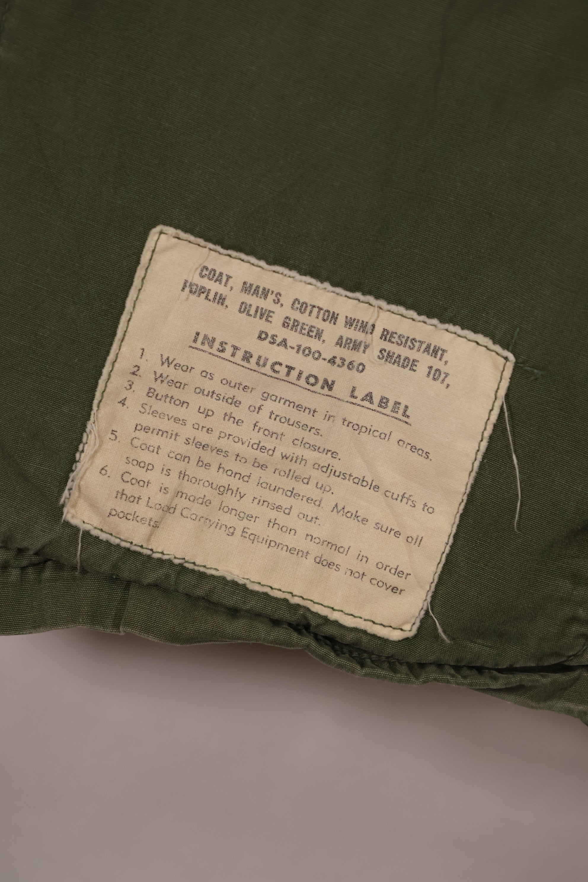 実物　1966年〜1967年頃ロット　3rd Model ジャングルファティーグ　ジャケット　M-R　中古品