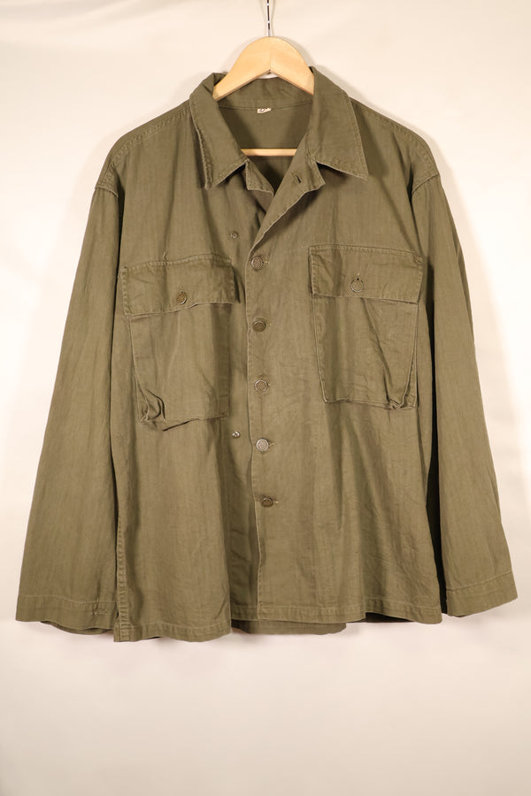 1940年代前半　サイズ 42R　アメリカ陸軍　M43 HBT ユーティリティジャケット　退色あり　中古品