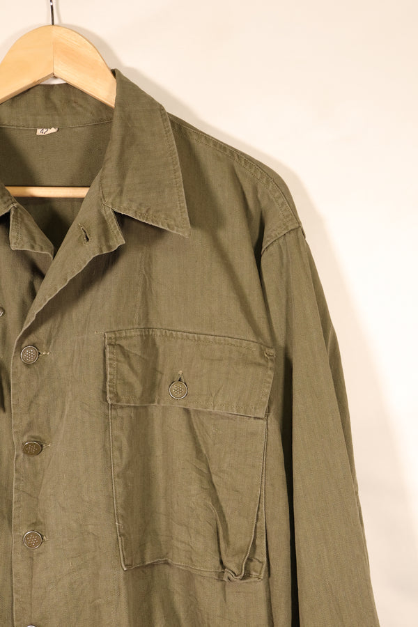 1940年代前半　サイズ 42R　アメリカ陸軍　M43 HBT ユーティリティジャケット　退色あり　中古品