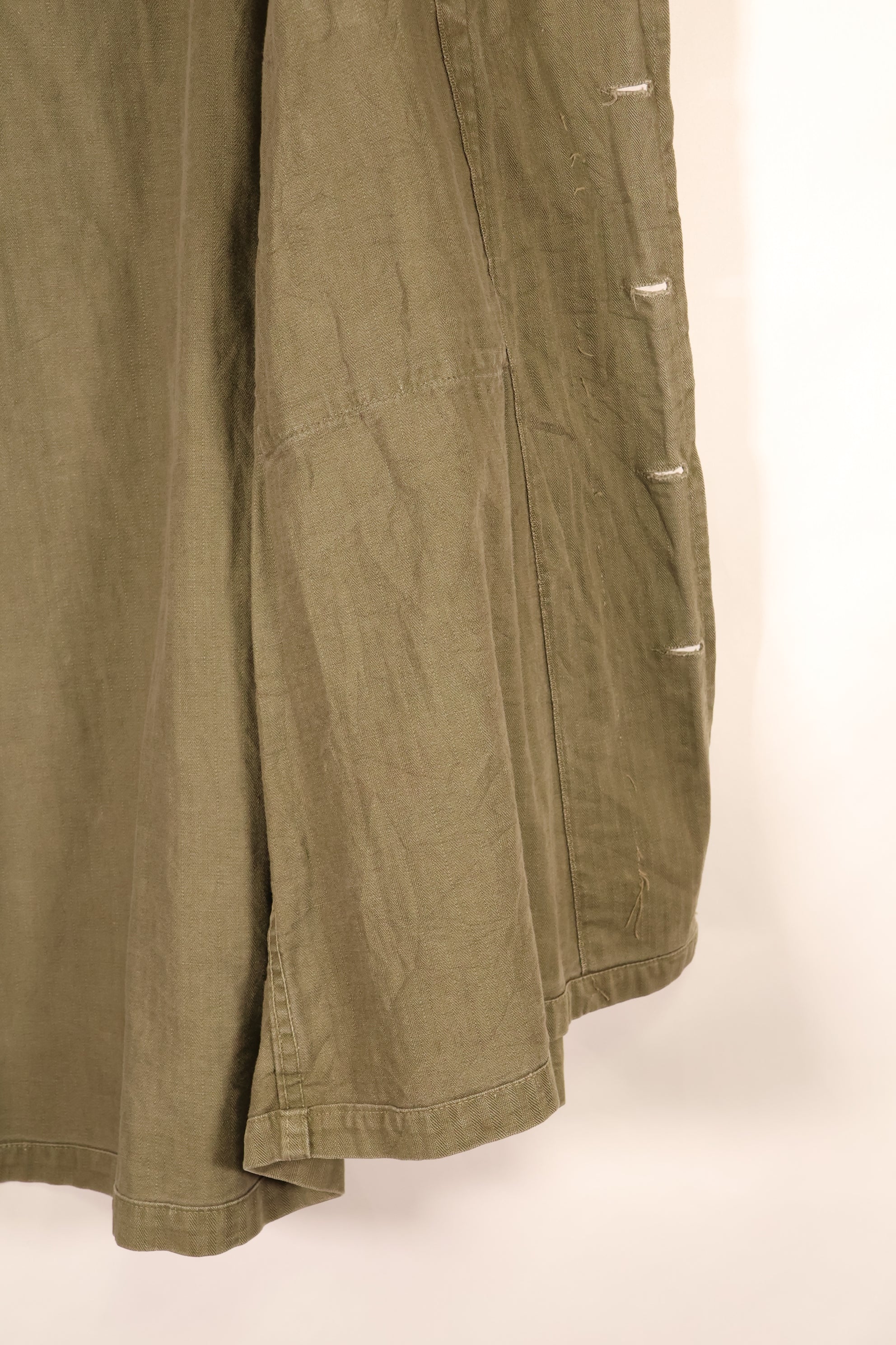 1940年代前半　サイズ 42R　アメリカ陸軍　M43 HBT ユーティリティジャケット　退色あり　中古品