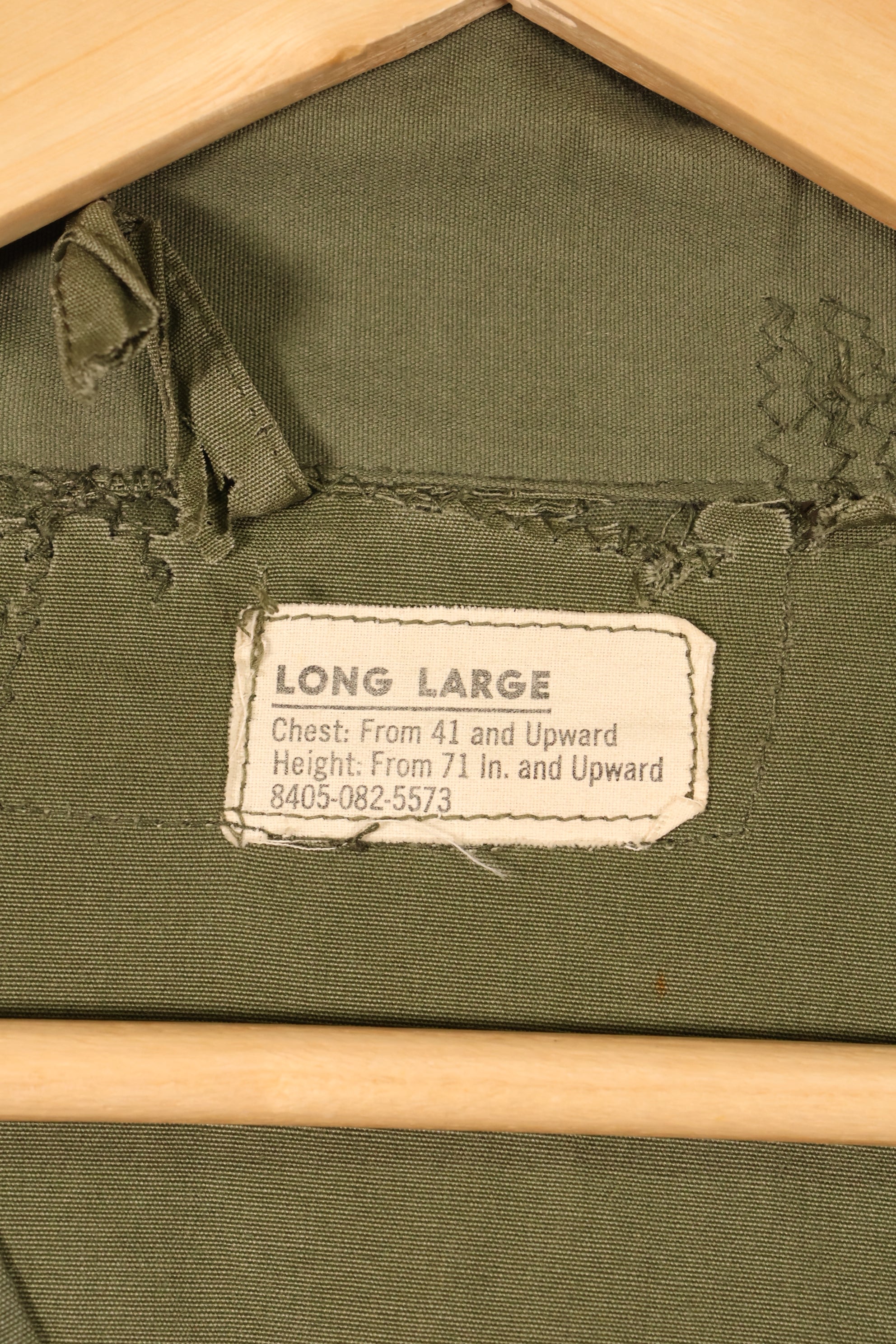 1963 Contract L-L 1st Model Jungle Fatigue Jacket, Repaired, Used