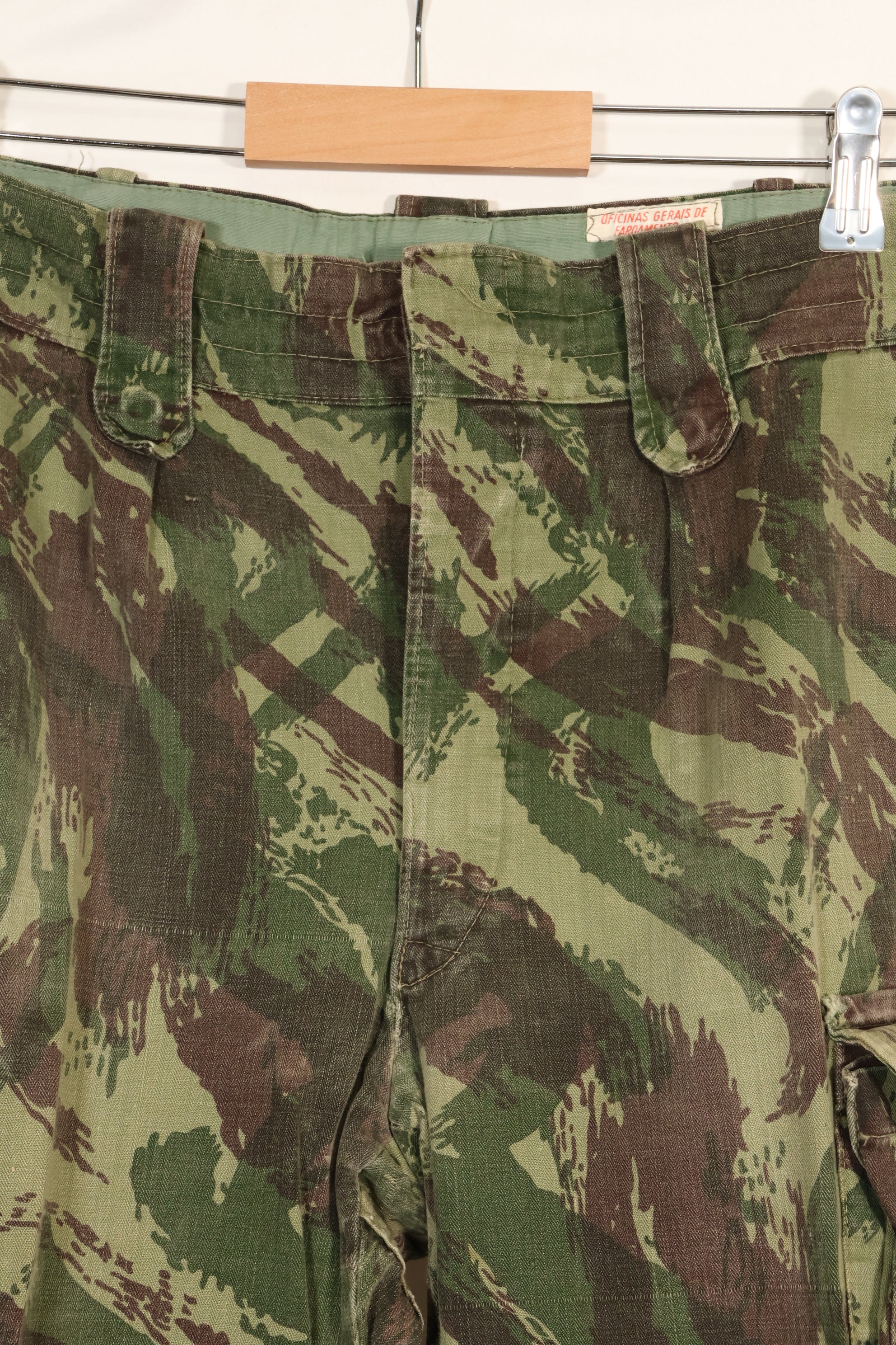 1960年代〜70年代　ポルトガル軍　リザード迷彩　カーゴパンツ　中古品