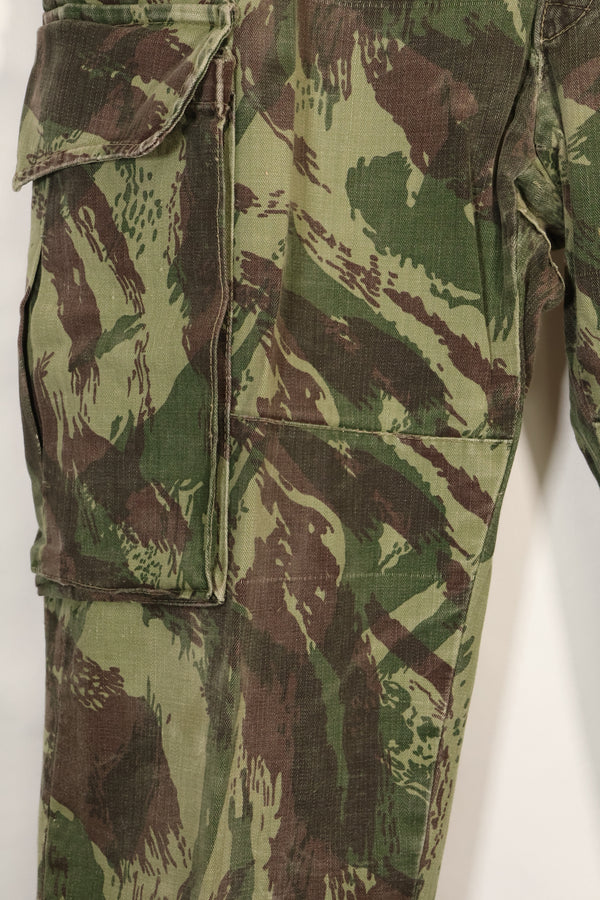 1960年代〜70年代　ポルトガル軍　リザード迷彩　カーゴパンツ　中古品
