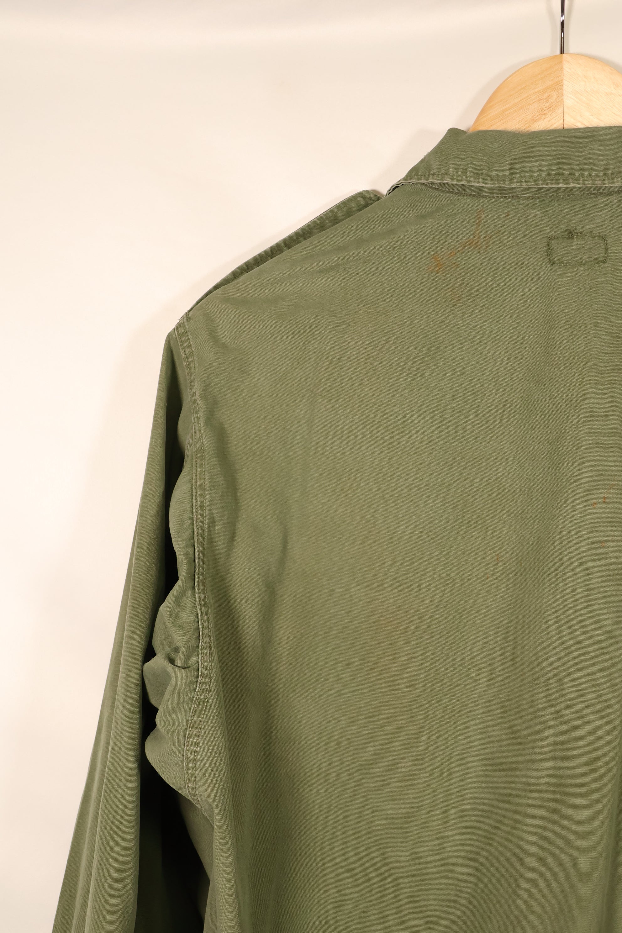 1963–64 Contract, Presumed S-L, 1st Model Jungle Fatigue Jacket with Patches, Used