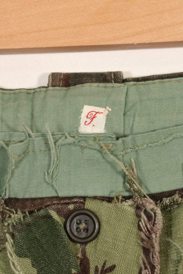 1960年代〜70年代　ポルトガル軍　リザード迷彩　カーゴパンツ　中古品