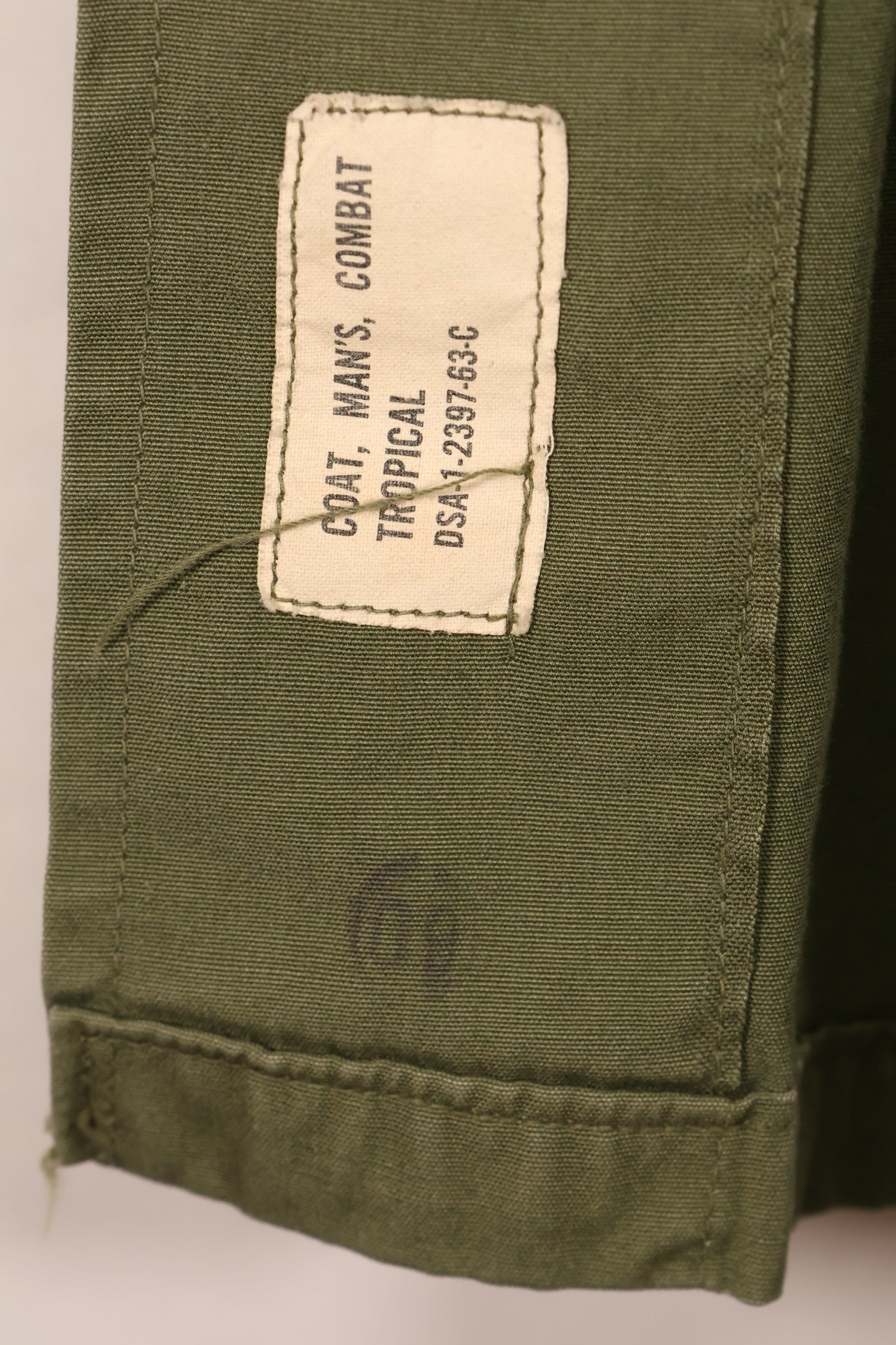 1963年契約　L-R　1st Model ジャングルファティーグ　ジャケット　Westmoreland将軍再現　中古品