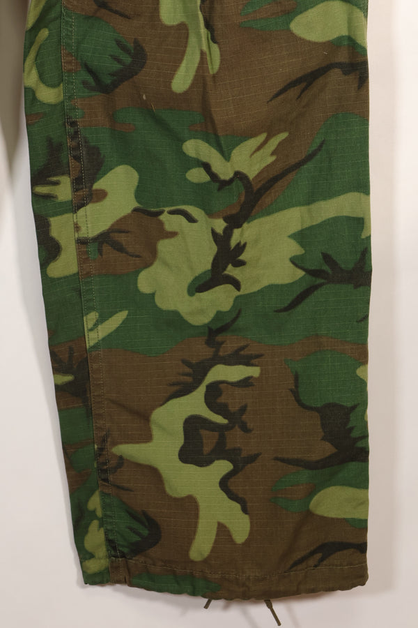 1969年契約　M-L　リップストップ生地　ERDL リーフ迷彩　パンツ　中古品