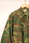 1969 Contract, M-S, U.S. Military, ERDL, Green Leaf Camo, Fatigue Jacket, Good Condition, Used