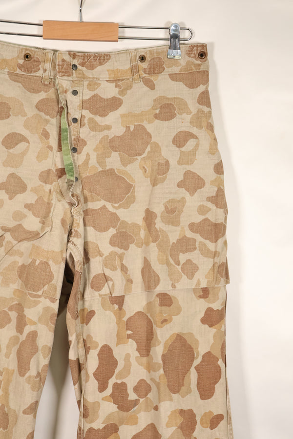 1940年代　P-44 フロッグスキン迷彩　パンツ　USMC　退色あり　傷あり　中古品