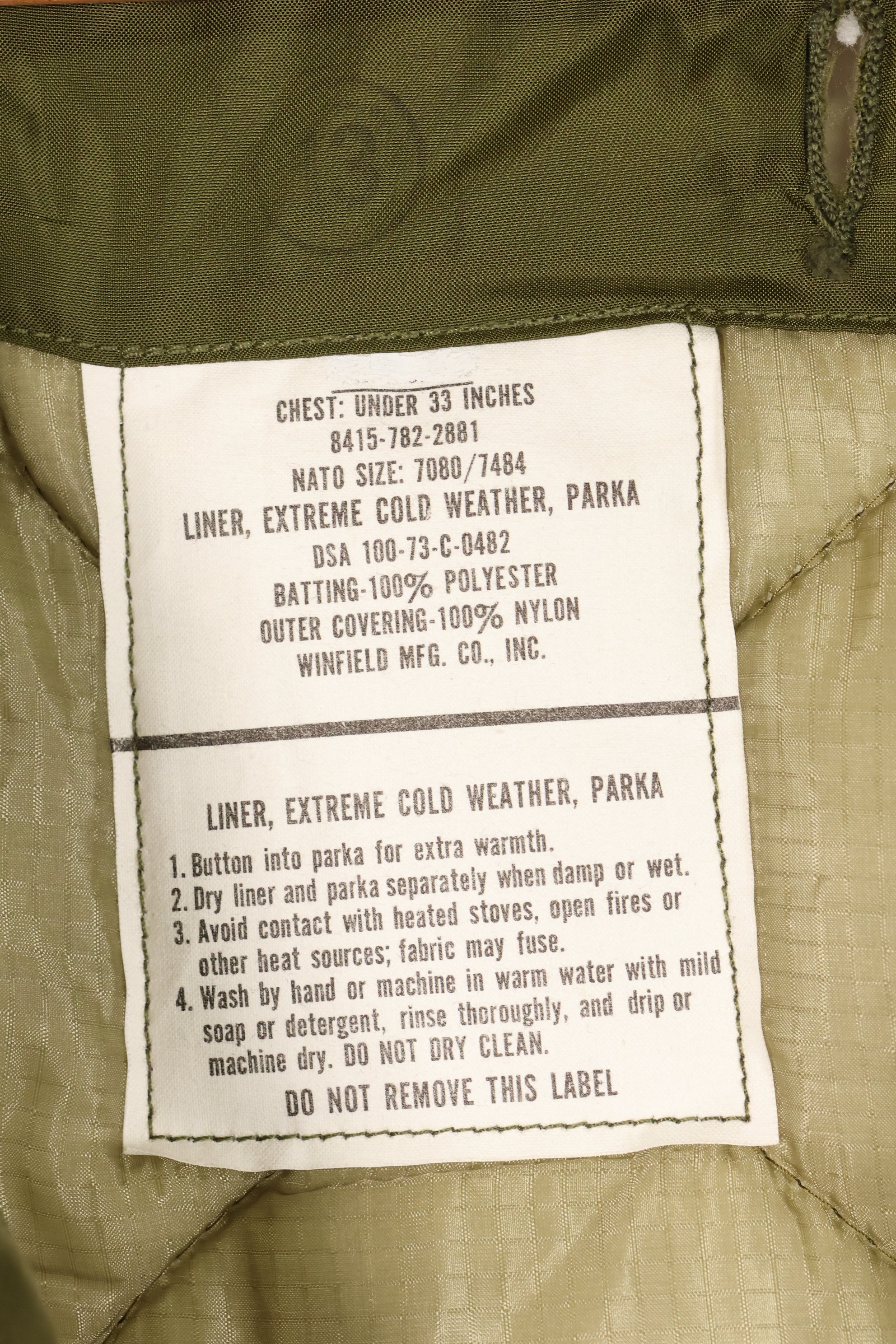1973 Contract & 1983 Contract Hood M-R M65 Field Hoodie Fishtail Hoodie, almost unused.