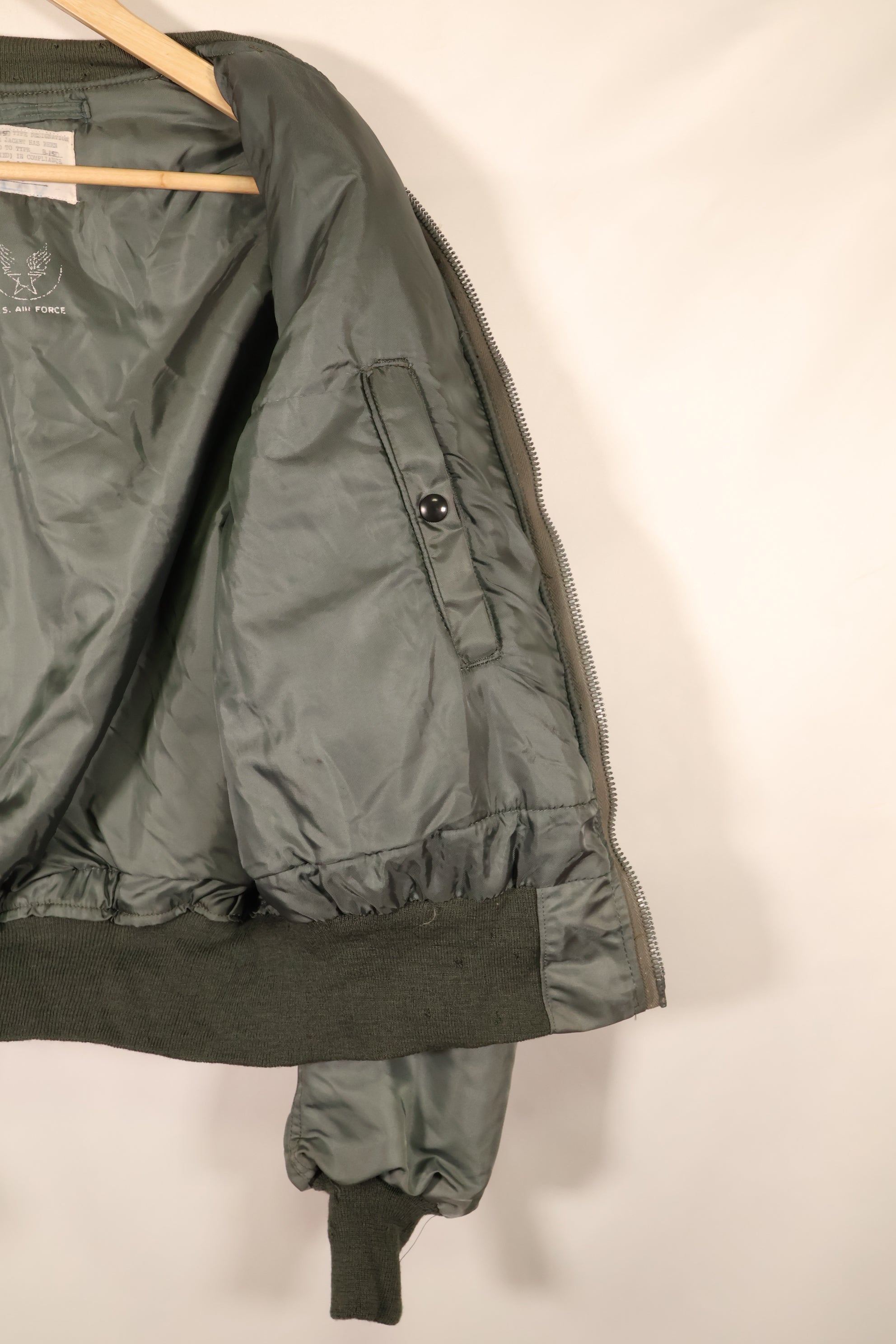 1950年代前半　サイズ 38　アメリカ空軍　USAF　B-15D　フライトジャケット　モーディファイ　中古品