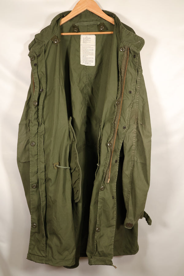1982年合同款大型M65野战派克大衣，鱼尾式，仅外壳。