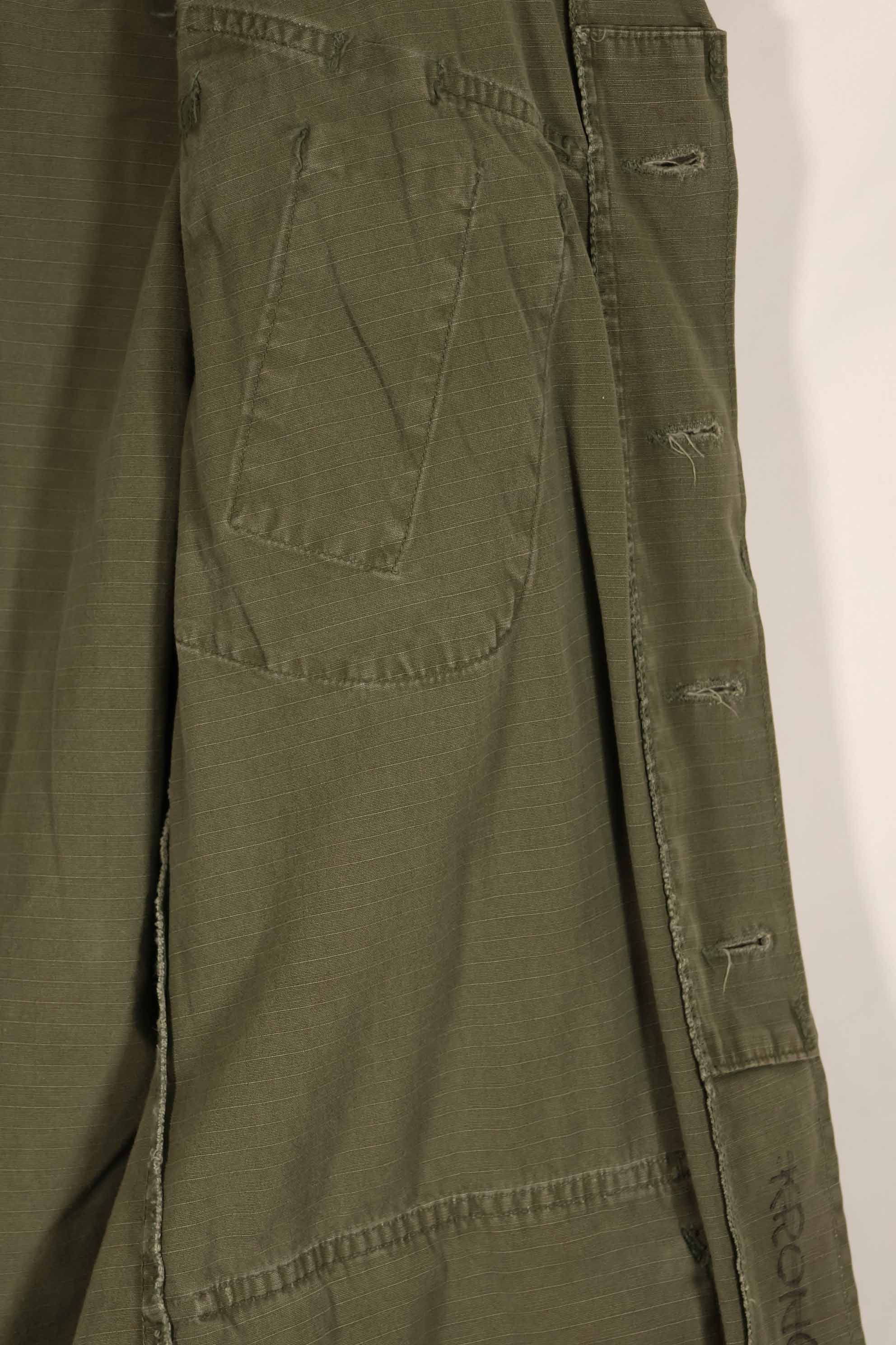 実物　1968年製　4th Model ジャングルファティーグ　ジャケット　S-R 中古品