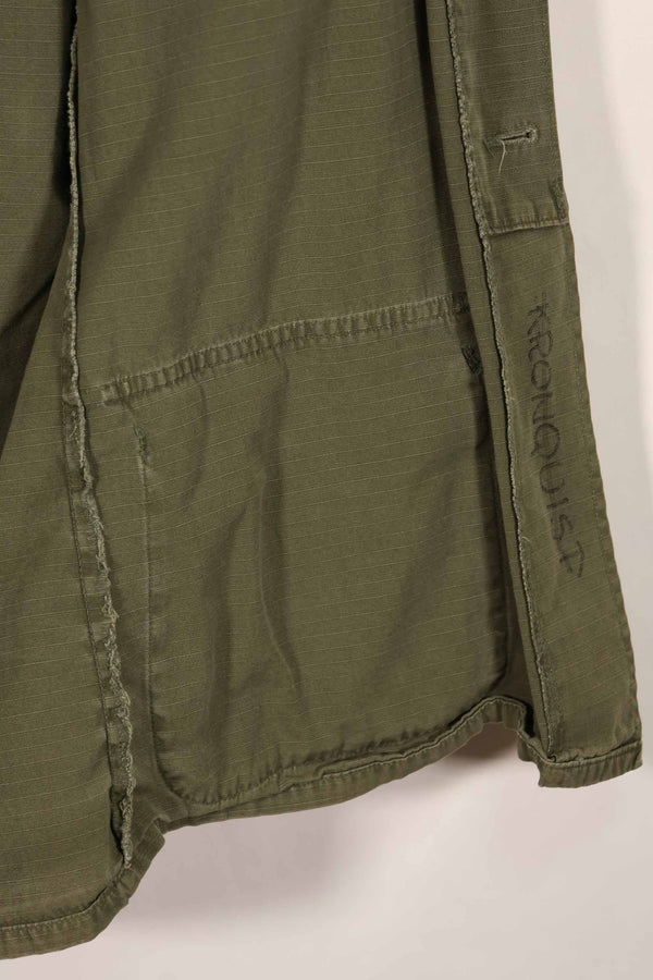 実物　1968年製　4th Model ジャングルファティーグ　ジャケット　S-R 中古品