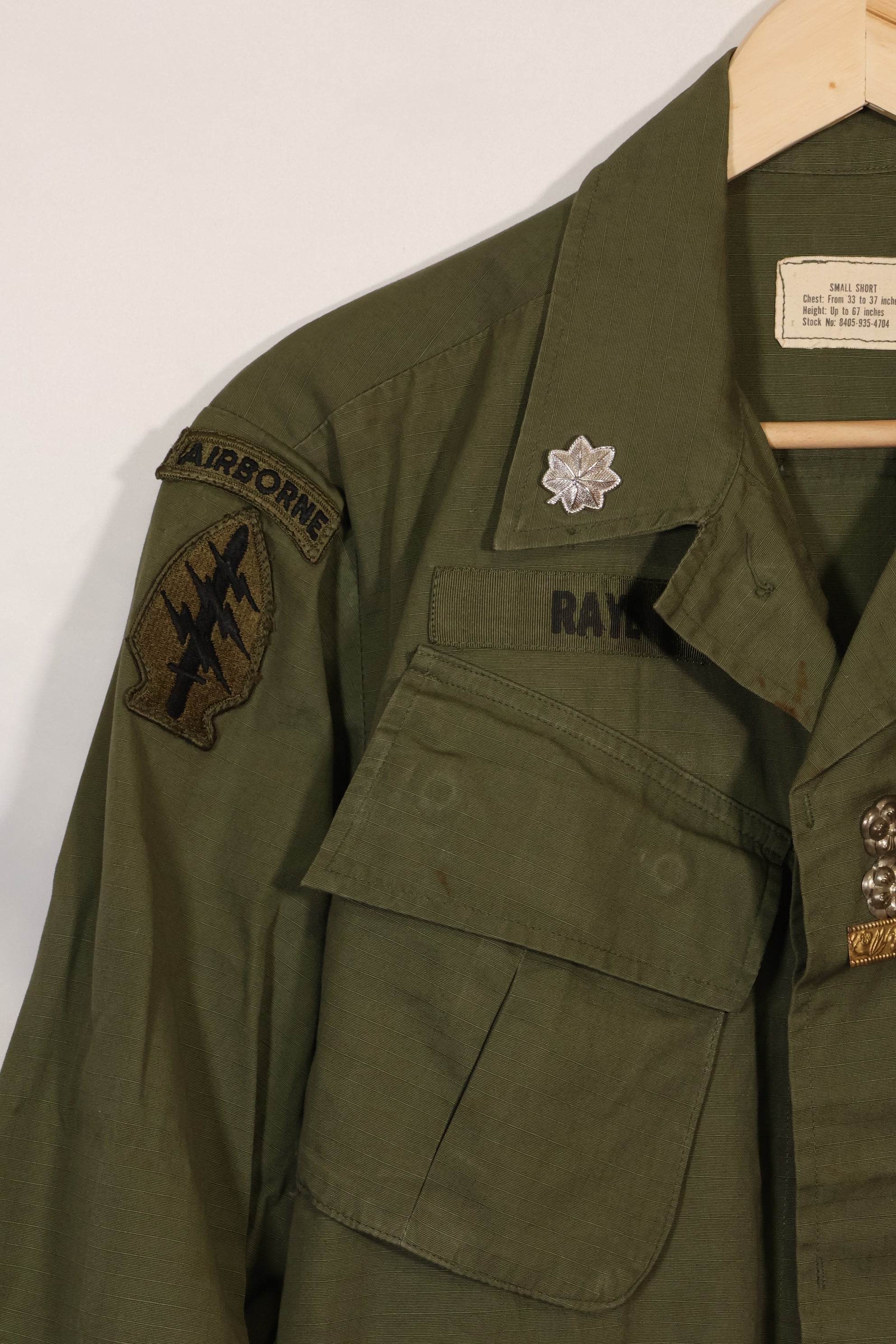 1969年契約　マーサ・レイ着用　4th Model ジャングルファティーグ　ジャケット　遺族放出品