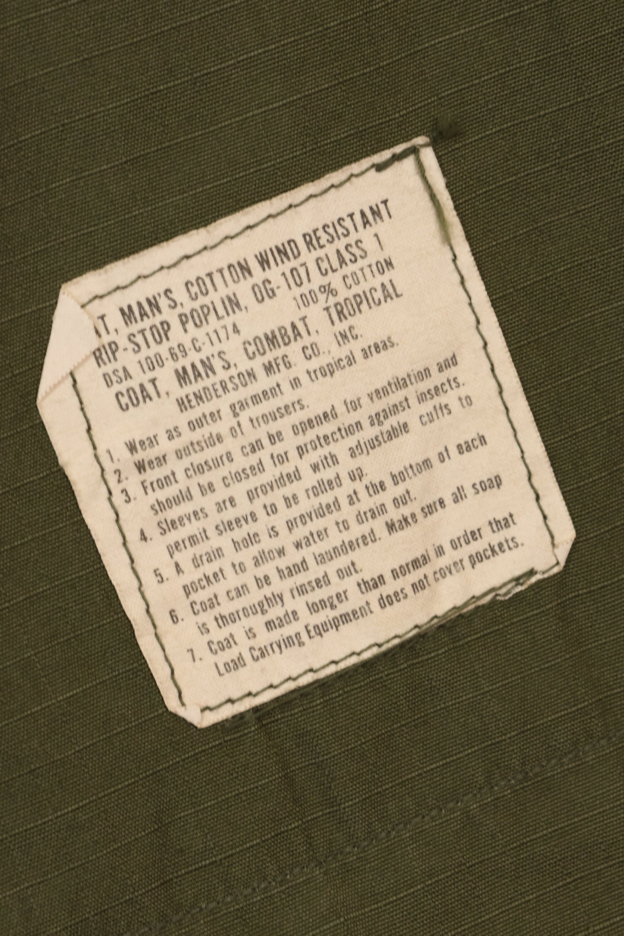 1969年契約　マーサ・レイ着用　4th Model ジャングルファティーグ　ジャケット　遺族放出品