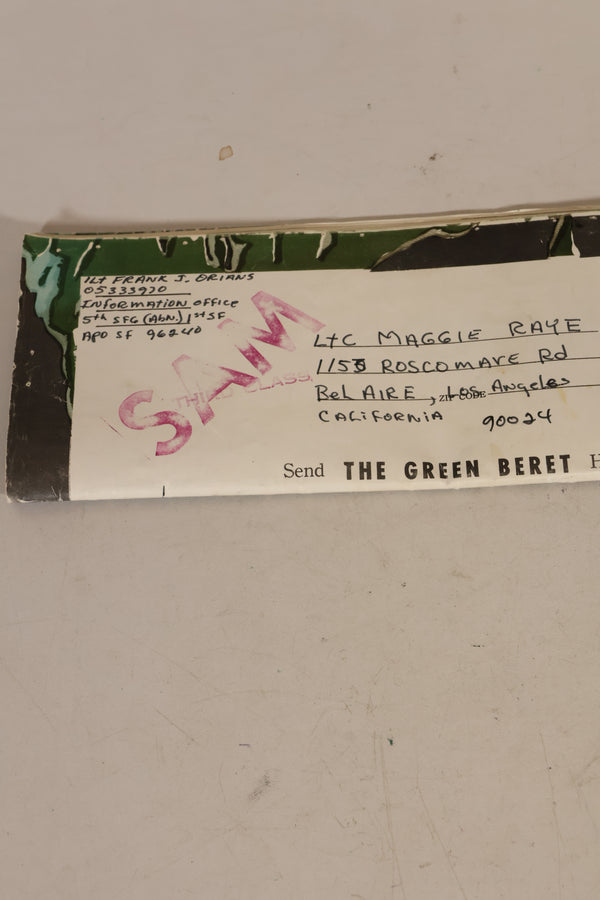 1969年契約　マーサ・レイ着用　4th Model ジャングルファティーグ　ジャケット　遺族放出品