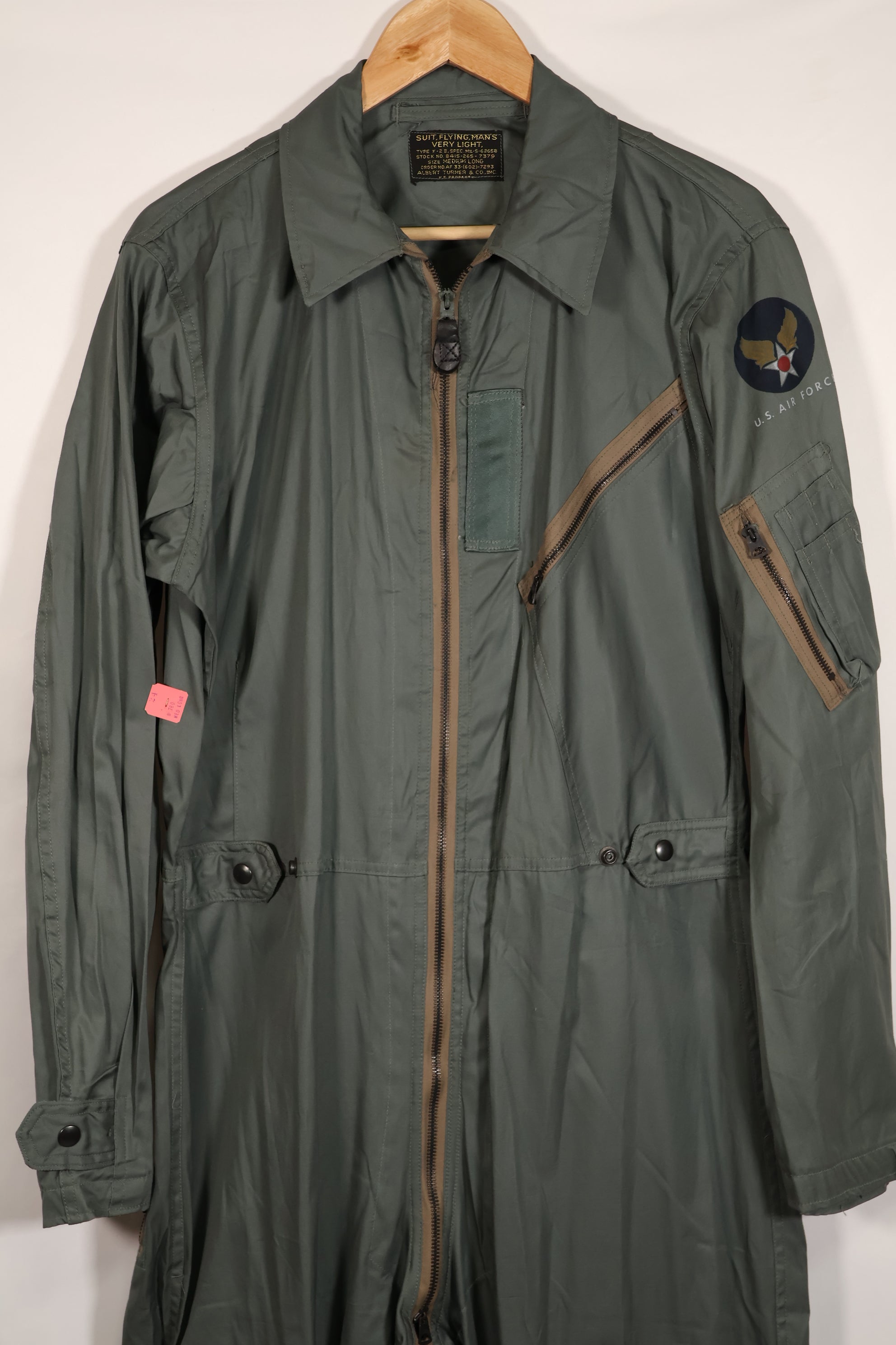 実物　1950年代　アメリカ空軍　フライトスーツ　K2-B　未使用　タグ付