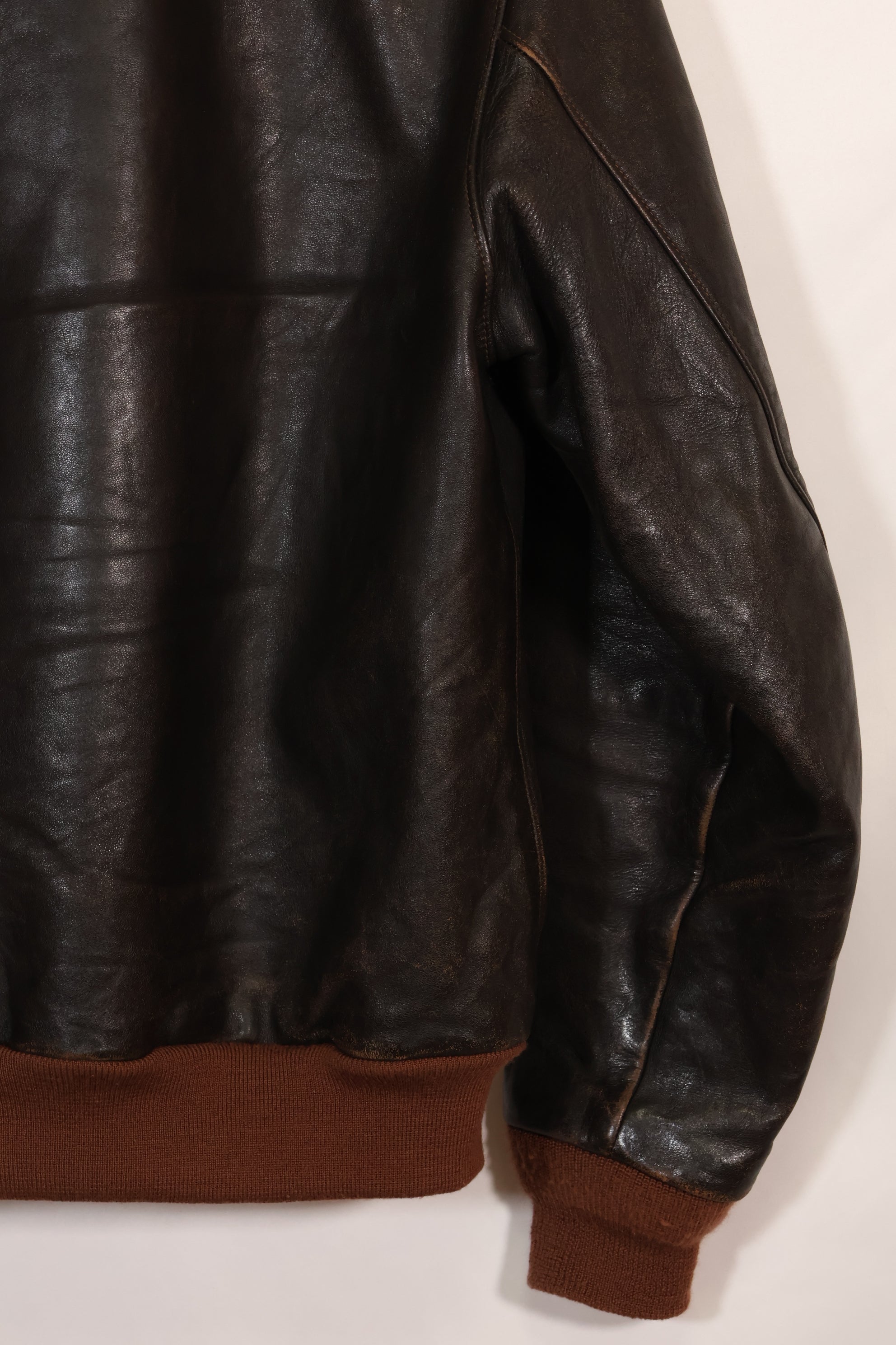 2000年代製　サイズ 44　リアルマッコイズ製　A-2 フライトジャケット　リブリペア済　中古品