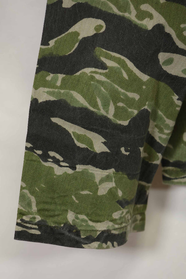 1960年代　タイガーストライプ　シャツ　CIDGパターン　特殊部隊パッチ　中古品