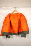 Late 1960's Estimated LARGE US Navy MA-1 Flight Jacket with pilot modifications, used.