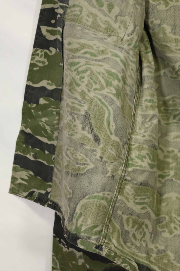 1960年代　タイガーストライプ　シャツ　CIDGパターン　特殊部隊パッチ　中古品