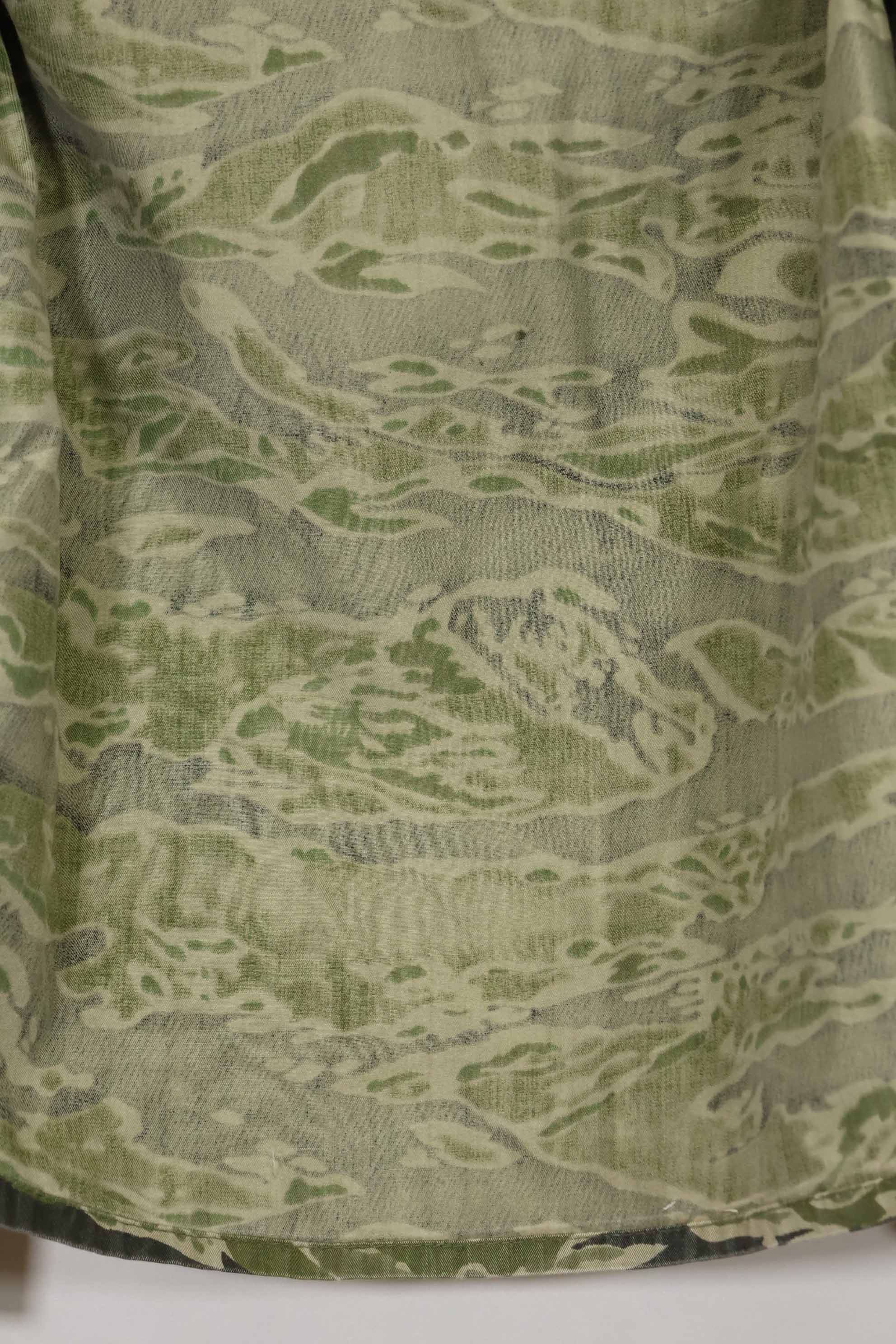 1960年代　タイガーストライプ　シャツ　CIDGパターン　特殊部隊パッチ　中古品