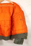 Late 1960's Estimated LARGE US Navy MA-1 Flight Jacket with pilot modifications, used.