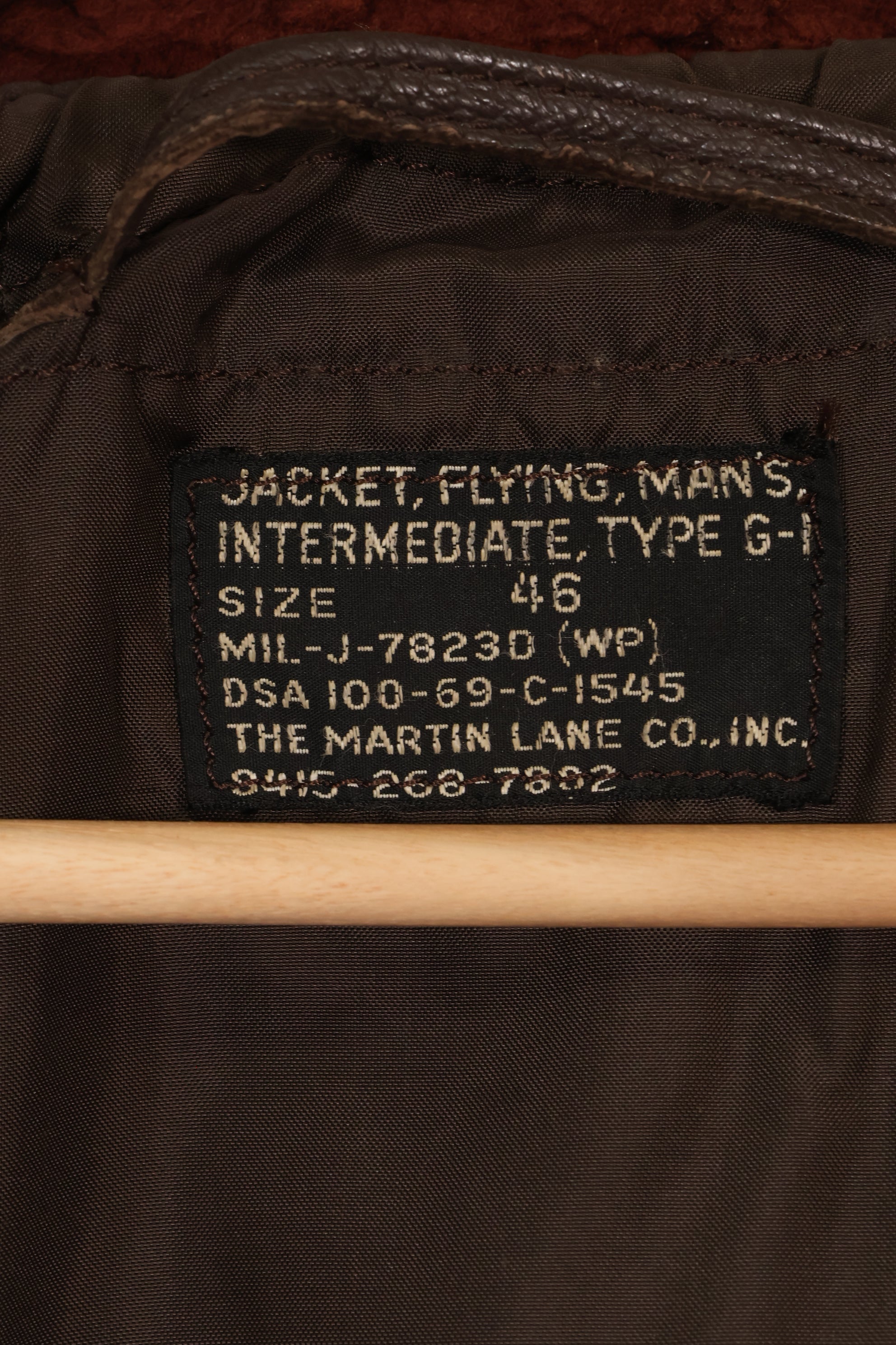 1969年契約　サイズ 46　アメリカ海軍　G-1　フライトジャケット　ヘリパイロット改造　希少個体　中古品