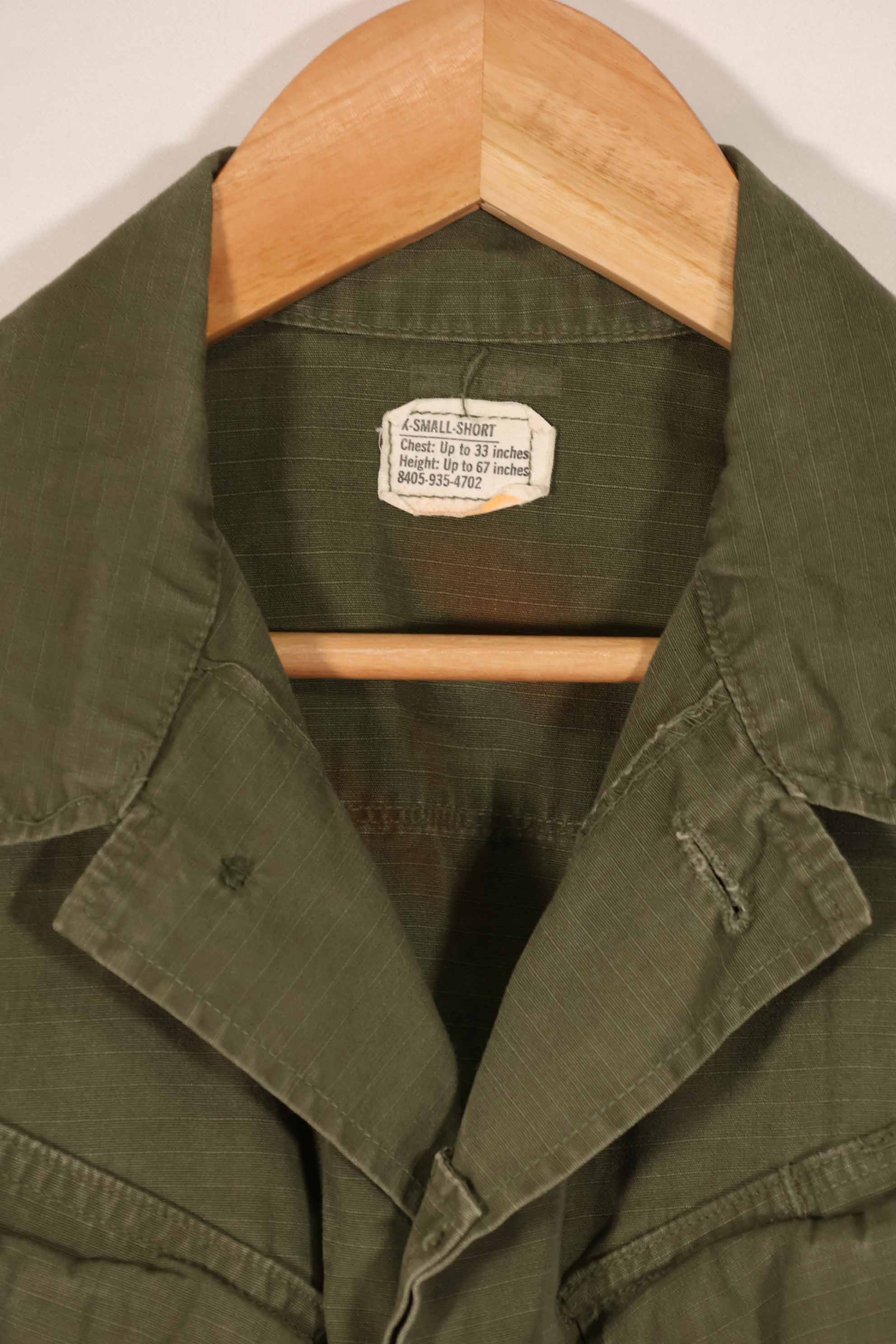 実物　1969年製　4th Model ジャングルファティーグ　ジャケット　X-S-S 中古品