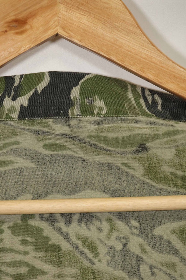 1960年代　タイガーストライプ　シャツ　CIDGパターン　特殊部隊パッチ　中古品