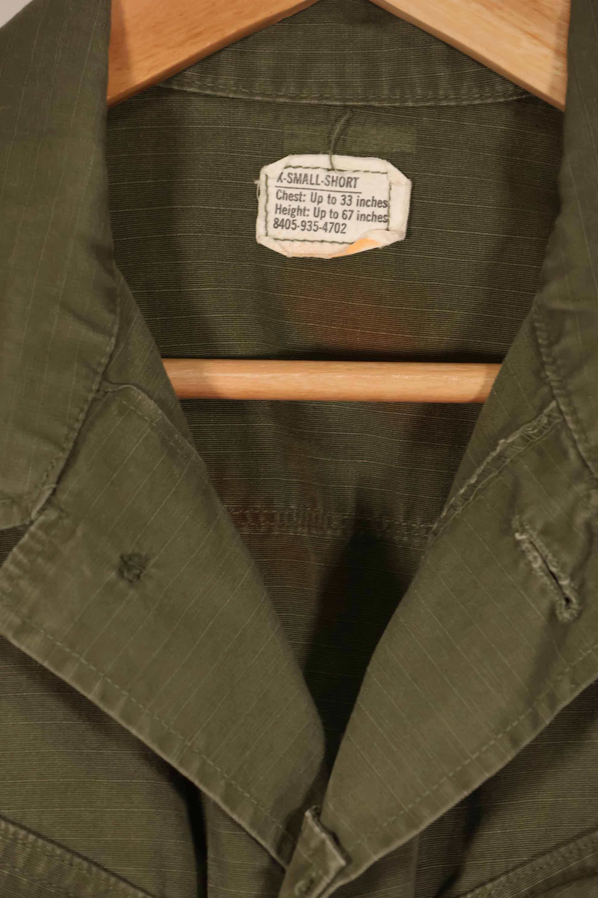 実物　1969年製　4th Model ジャングルファティーグ　ジャケット　X-S-S 中古品