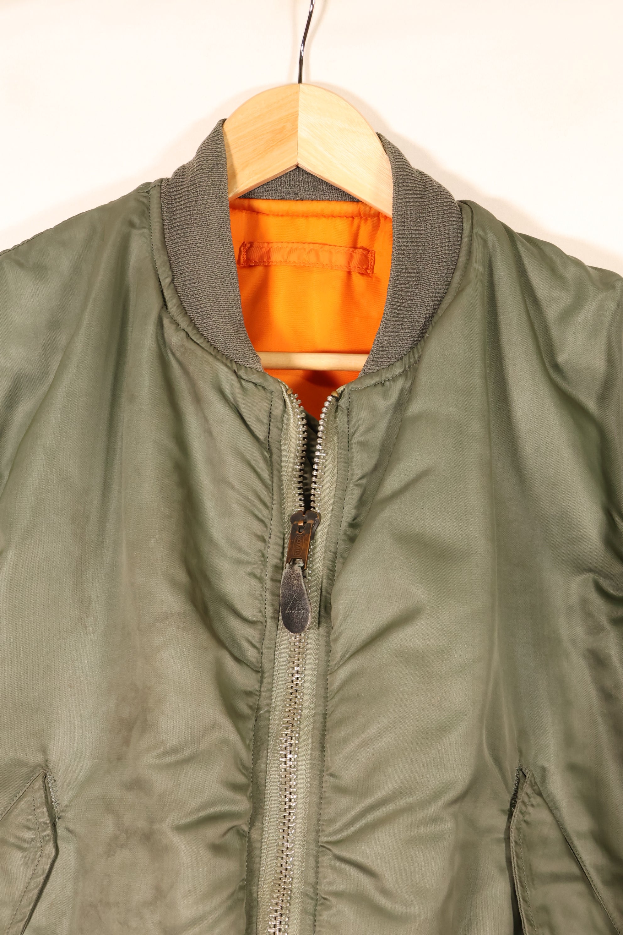 1970 Contract, MEDIUM, U.S. Air Force (USAF), MA-1 Flight Jacket, Good Condition, Used