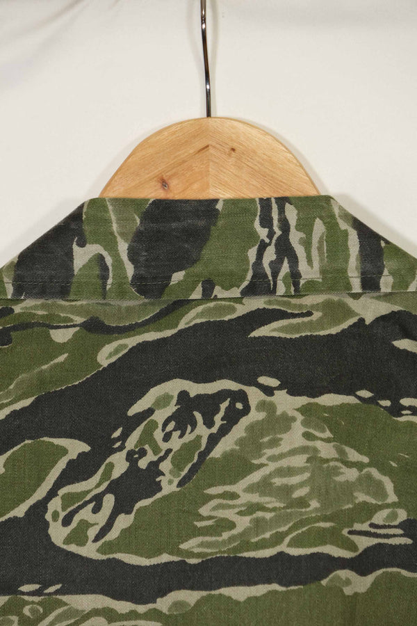 1960年代　タイガーストライプ　シャツ　CIDGパターン　特殊部隊パッチ　中古品